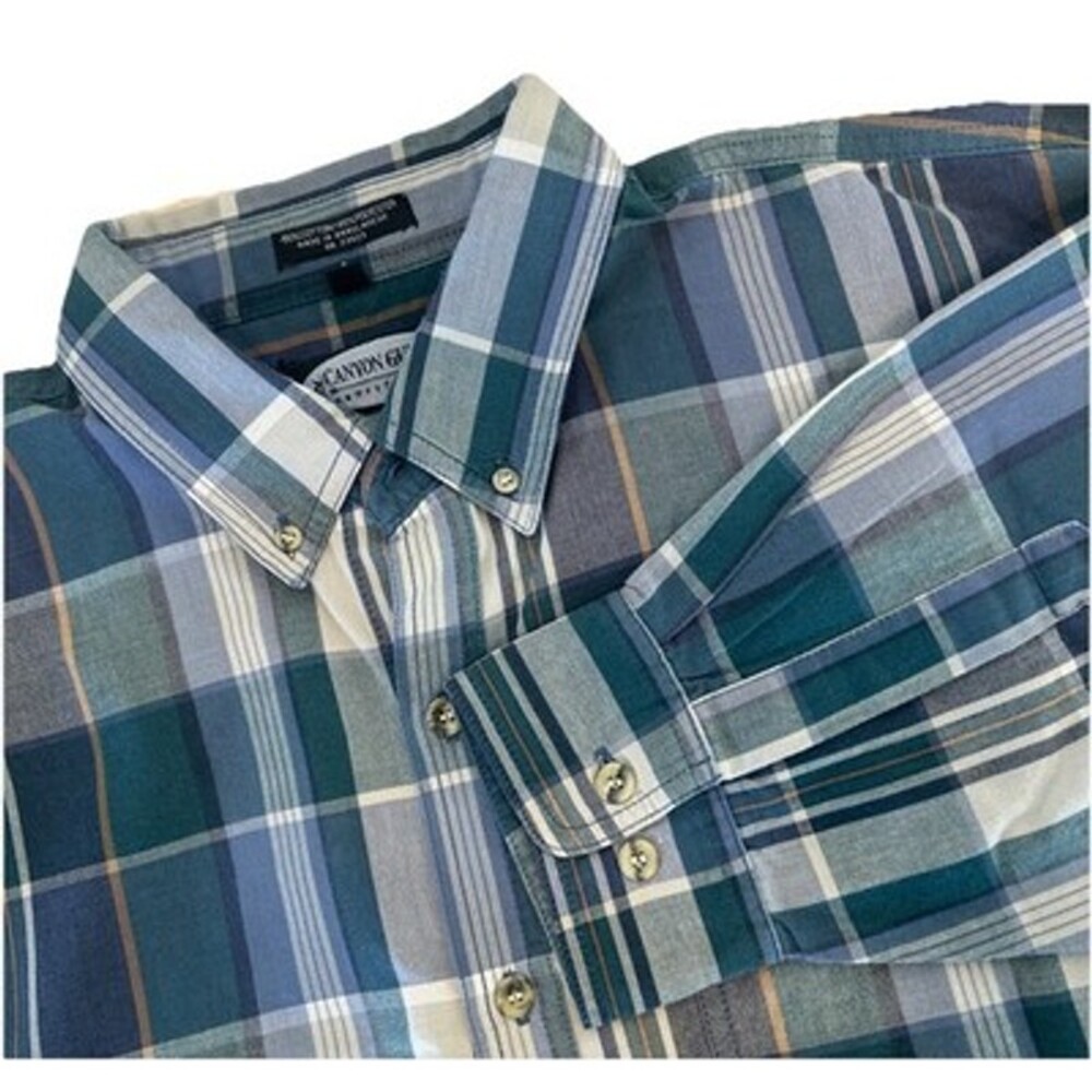 Canyon Guide Outfitters Shirt Mens 2XL Long Sleeve Button Up Plaid GORPCORE